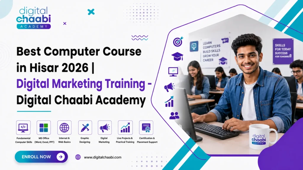 Best Computer Course in Hisar 2026 | Digital Marketing Training – Digital Chaabi Academy
