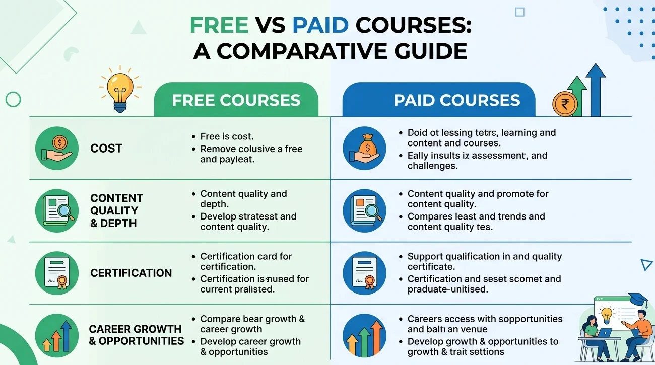 difference between free and paid Google Ads courses