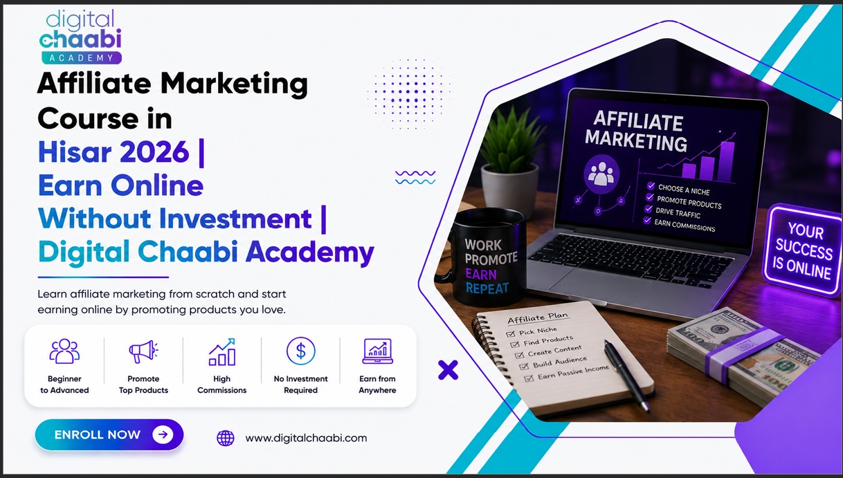 Affiliate Marketing Course in Hisar 2026 Earn Online Without Investment Digital Chaabi Academy