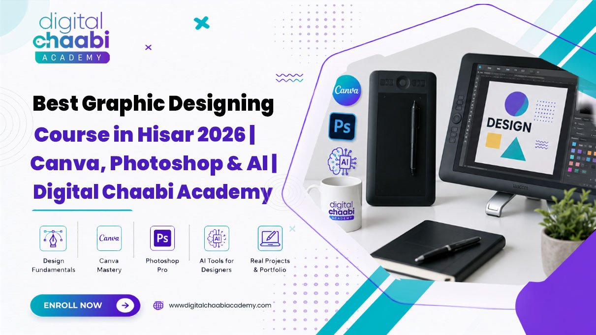 Best Graphic Designing Courses in Hisar 2026 | Canva, Photoshop & AI | Digital Chaabi Academy
