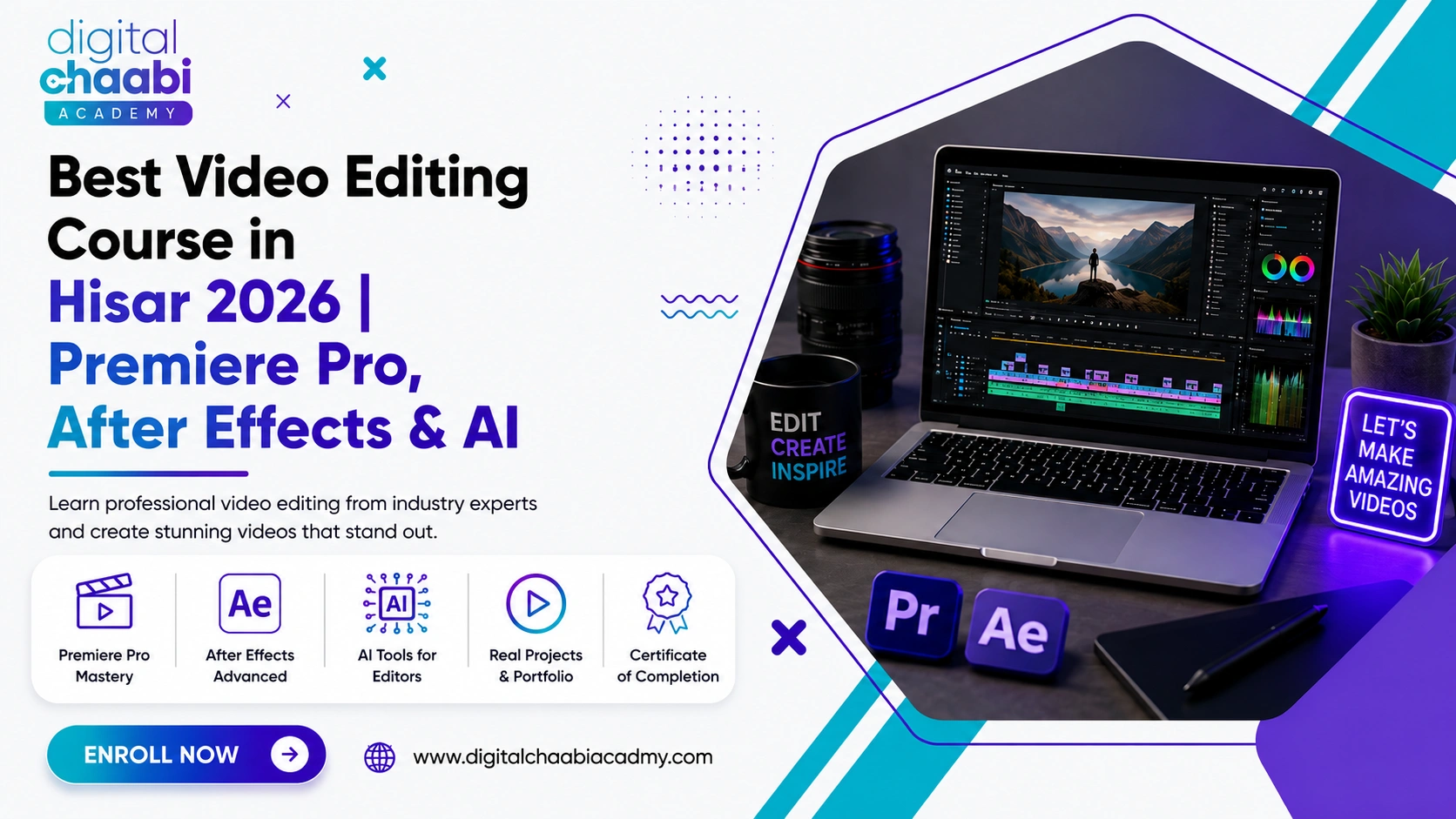 Best Video Editing Course in Hisar 2026 | Premiere Pro, After Effects & AI
