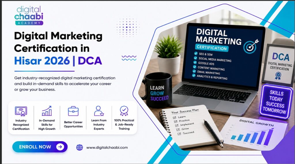 Digital Marketing Certification in Hisar 2026 DCA