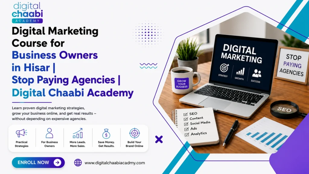 Digital Marketing Course for Business Owners in Hisar | Stop Paying Agencies | Digital Chaabi Academy