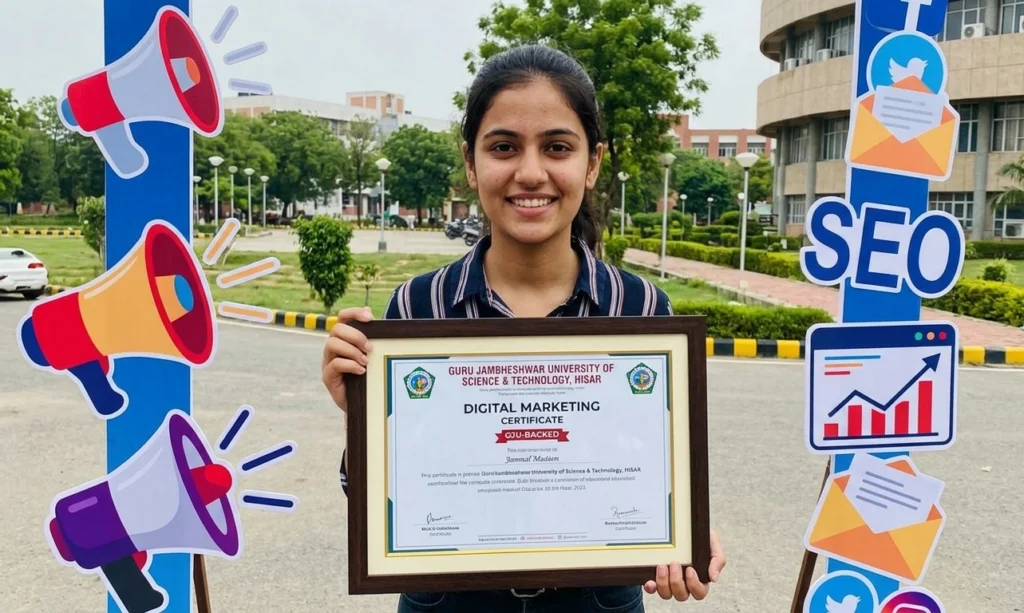  Digital Marketing Certification in Hisar Has University Recognition in 2026