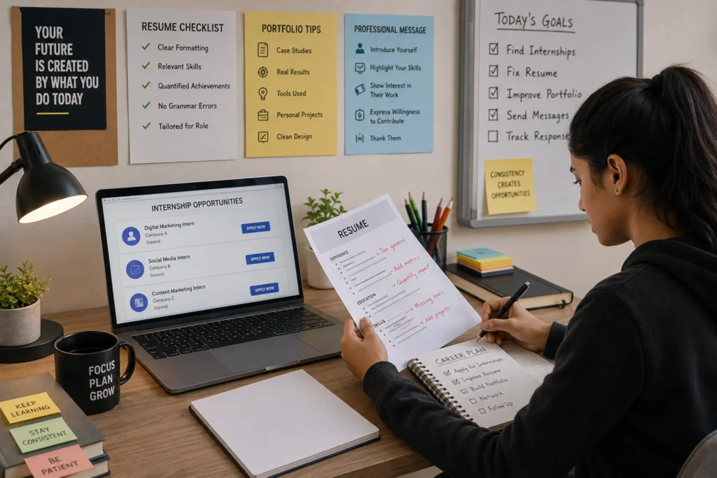 Common mistakes students should avoid while applying for digital marketing internships