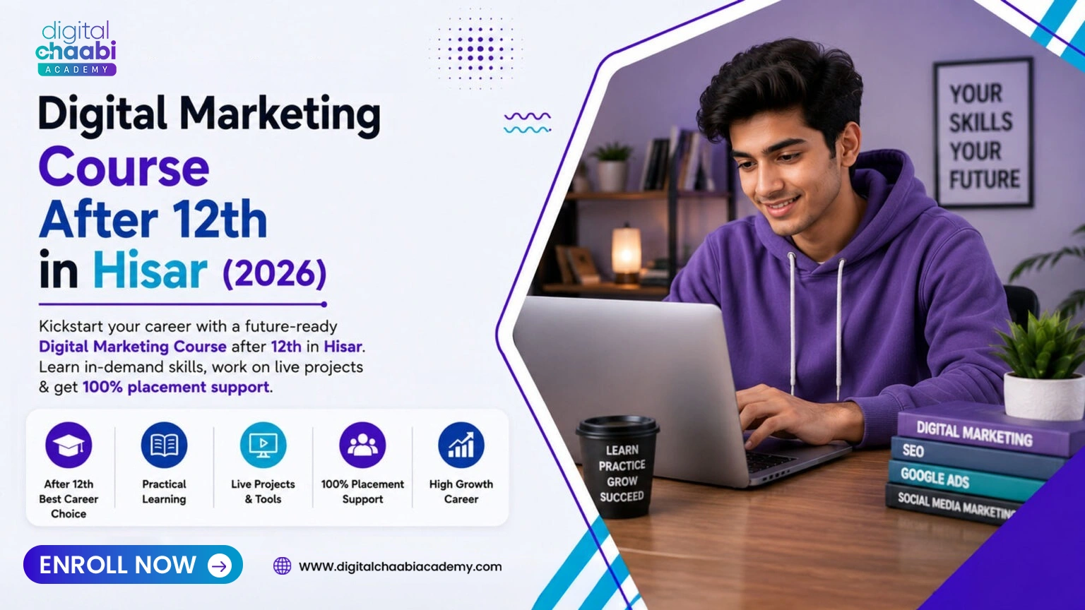 Digital Marketing Course After 12th in Hisar (2026) Fees, Eligibility, Career Scope, Salary & Best Institute