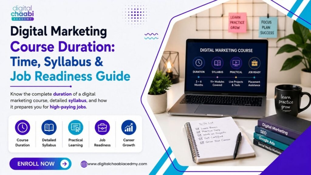 Digital Marketing Course Duration Time, Syllabus & Job Readiness Guide