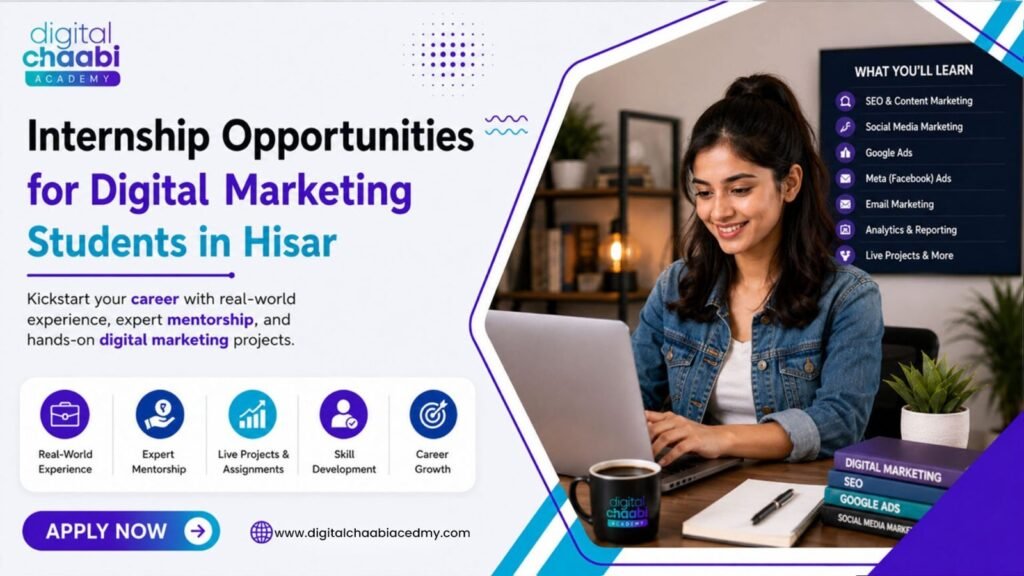 Internship opportunities for digital marketing students in Hisar