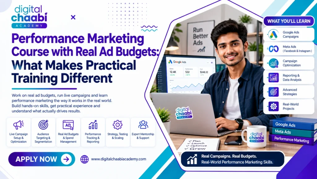 Performance Marketing Course with Real Ad Budgets What Makes Practical Training Different