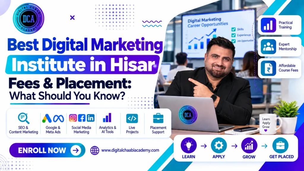 Best Digital Marketing Institute in Hisar: Fees & Placement